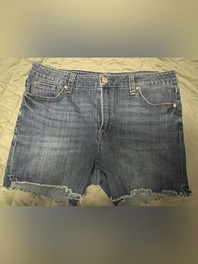 Seven7 Dark Blue Denim Shorts